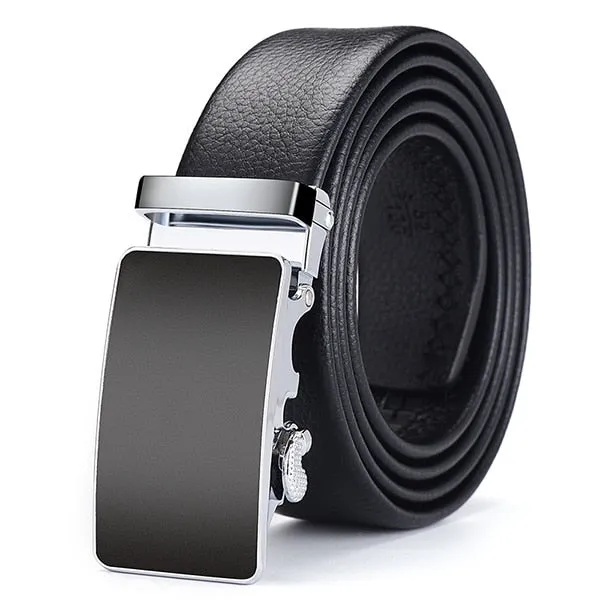 [LFMB]Famous Brand Belt Men Top Quality Genuine Luxury Leather Belts for Men,Strap Male Metal Automatic Buckle