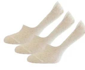 Linen Flax Men's Soft Breathable No Show Socks 3-pairs.