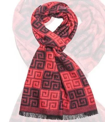 Male Wool Classic Plaid Scarf