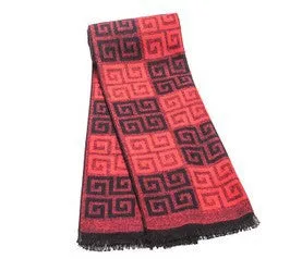 Male Wool Classic Plaid Scarf