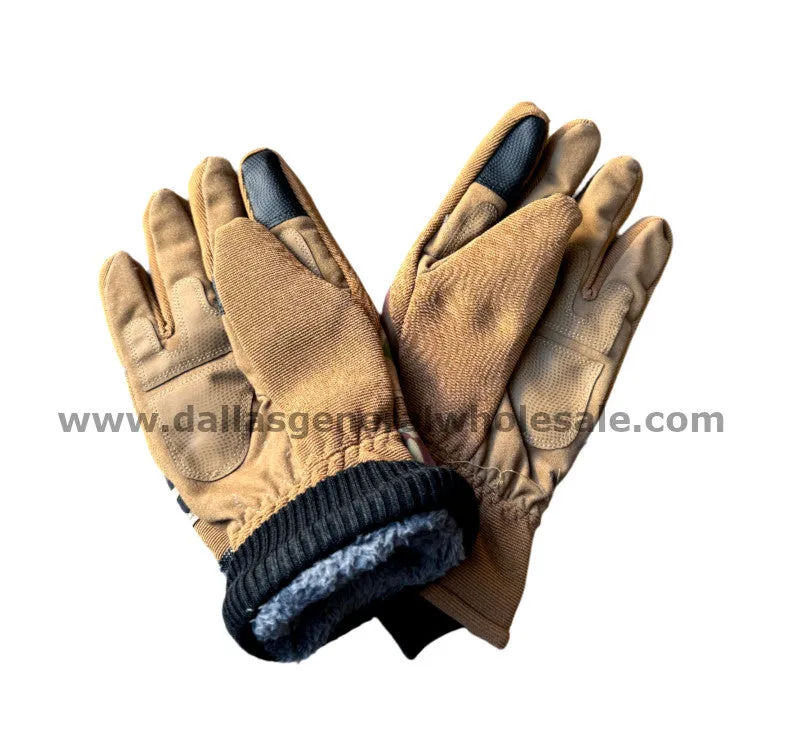 Men Camouflage Heavy Thermal Gloves Wholesale