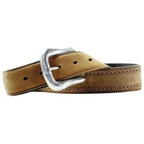 MF Western Ariat Western Belt Mens Work Perforated Style A10004667