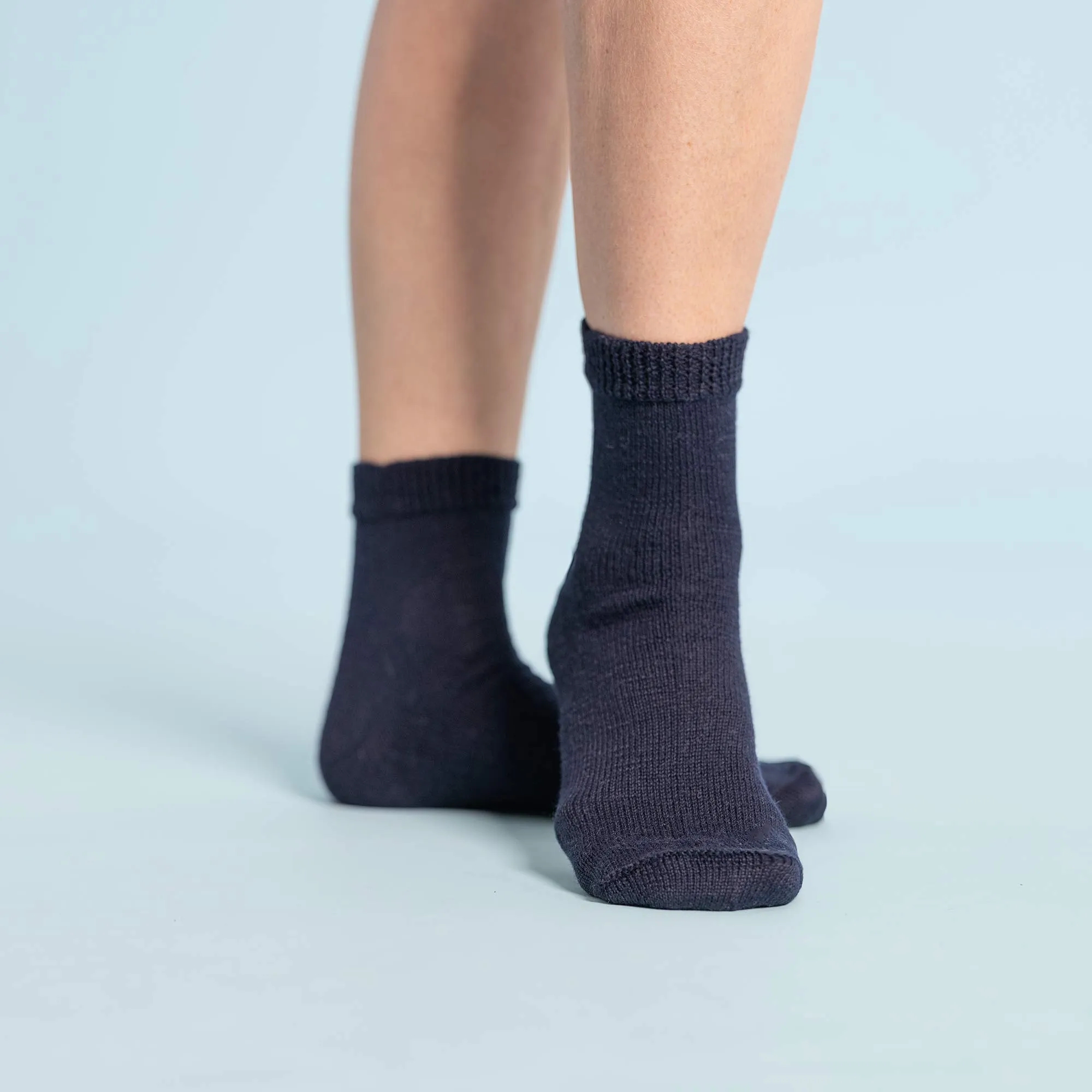 MOUNTAINVILLE Elastic-free 3-Ply 100% Organic Merino Wool Socks (No Polyester, No Latex, No Spandex, No Nylon, No Polyamide, No Plastic, No Synthetics) (100% Biodegradable)