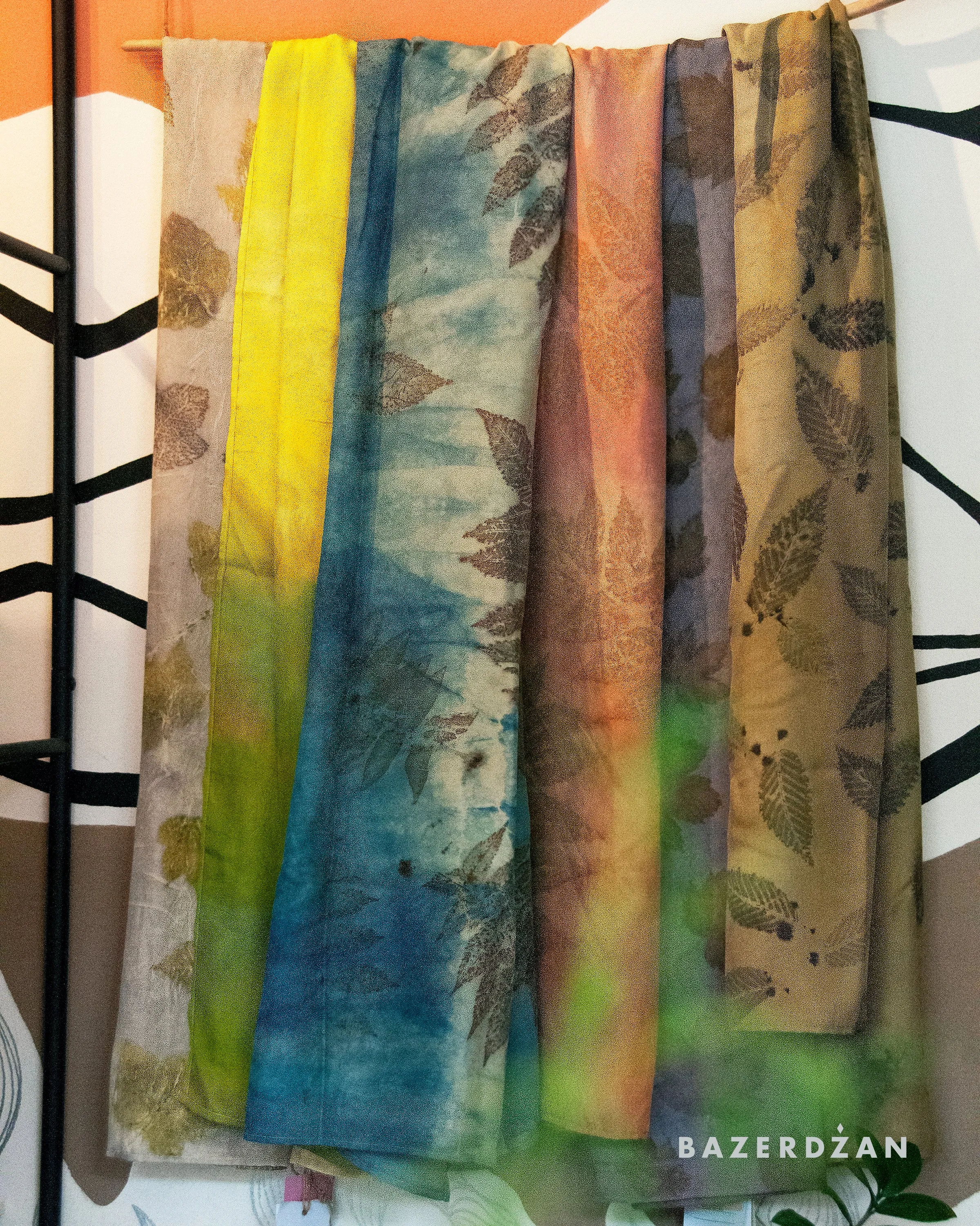 Naturally Dyed Silk Scarf by Keti Handmade