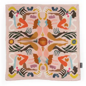 Nude Pink She/Her Silk Neckerchief by Dora Nola