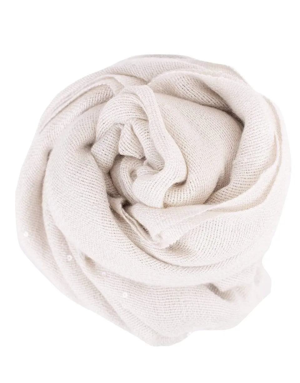 Oat Cashmere Blend Scarf