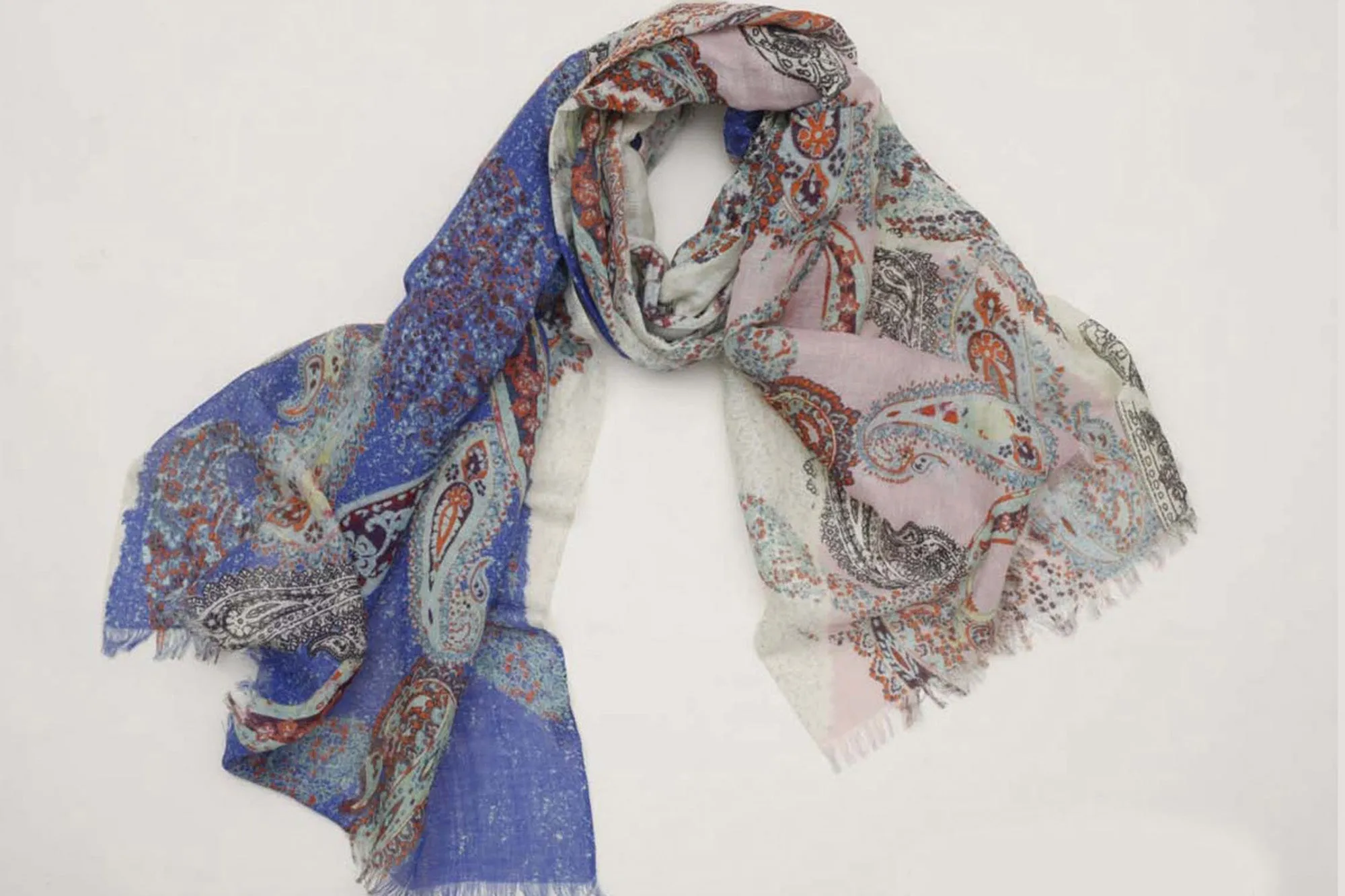 Paisleys and All Silk Linen Scarf