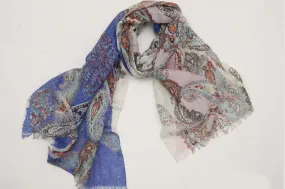 Paisleys and All Silk Linen Scarf