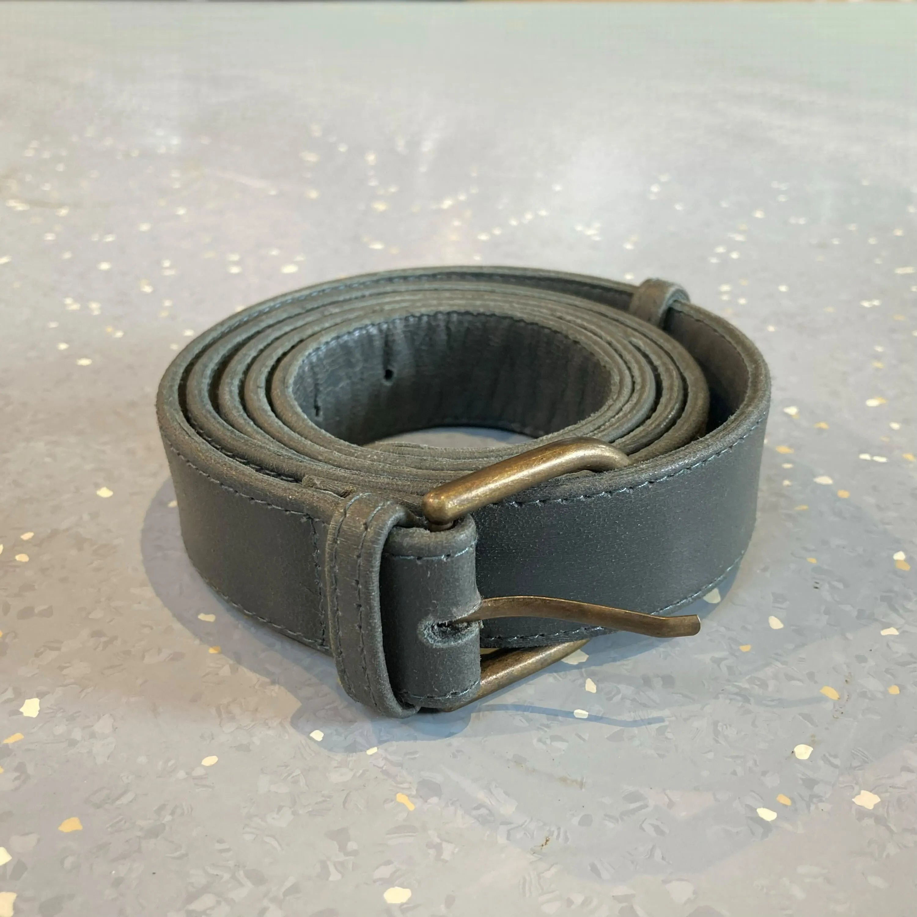 Plus Size Leather Belt - Dove