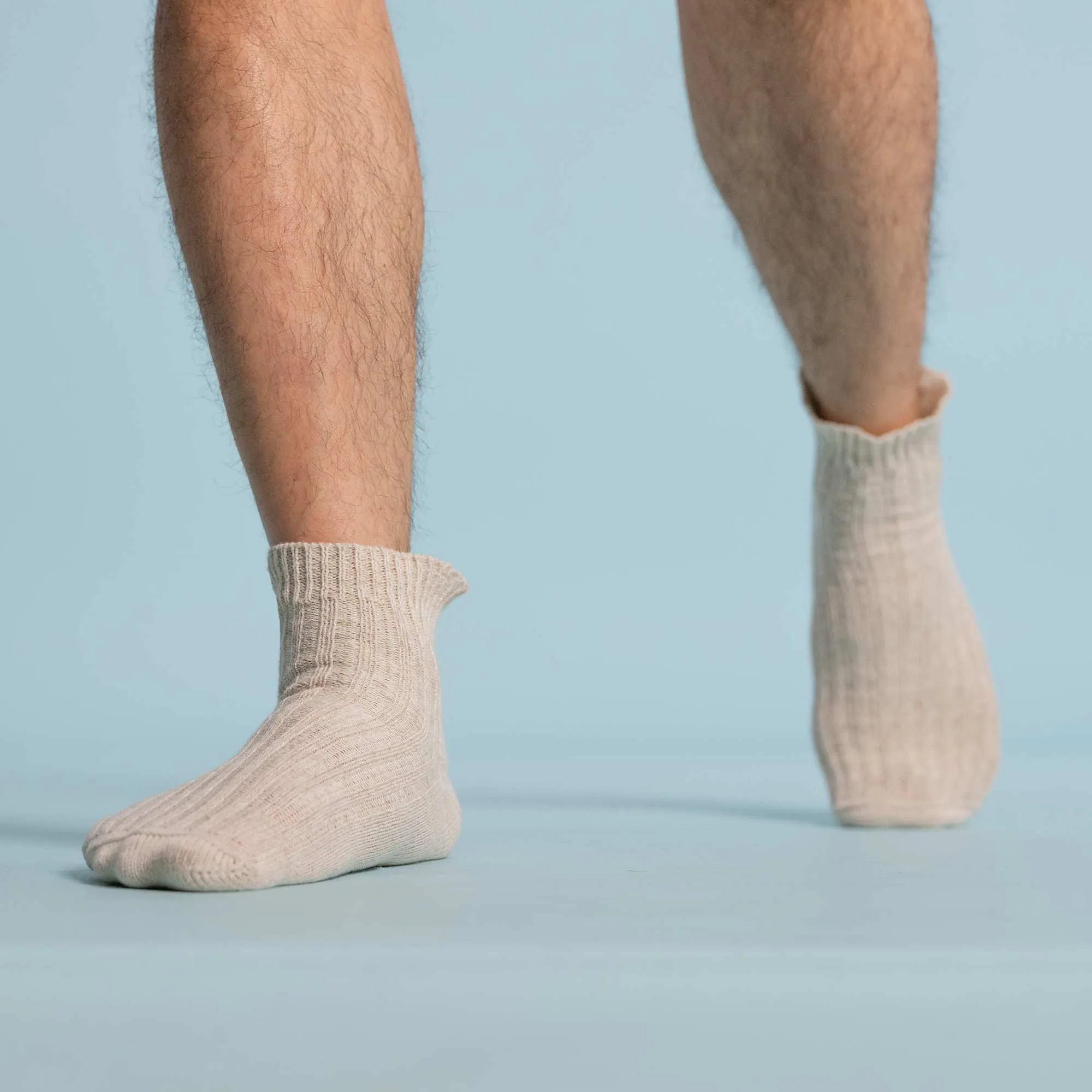 RIVERDALE Elastic-free Organic Linen Socks (with Organic Cotton) (No Polyester, No Latex, No Spandex, No Nylon, No Polyamide, No Plastic, No Synthetics) (100% Biodegradable)