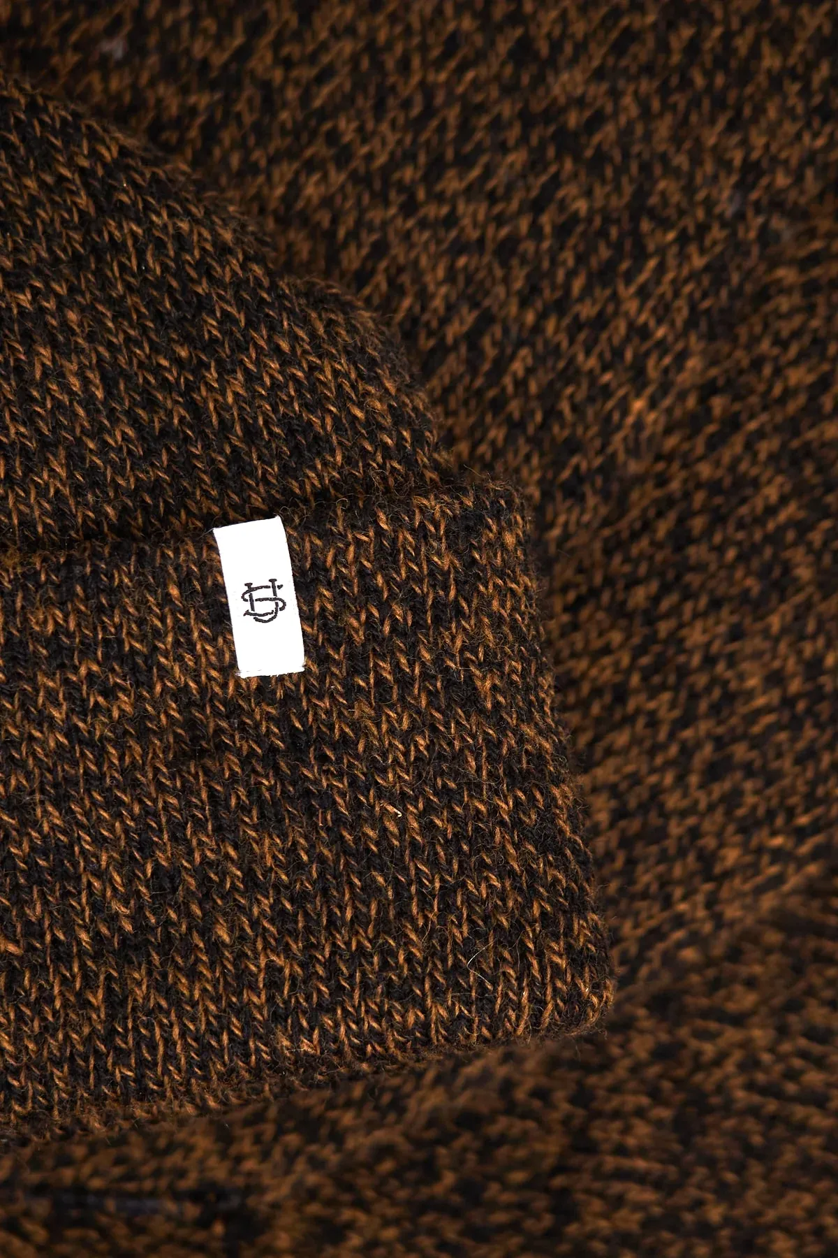 Rust Melange Ragg Wool Beanie