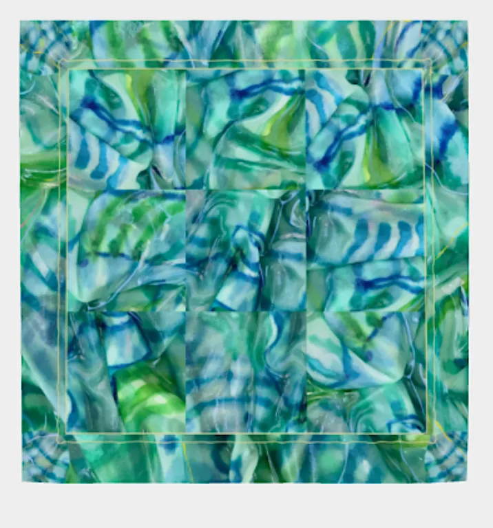 Silk Scarf, "Pool"