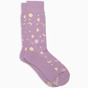 Socks That Support Mental Health - Purple Moons