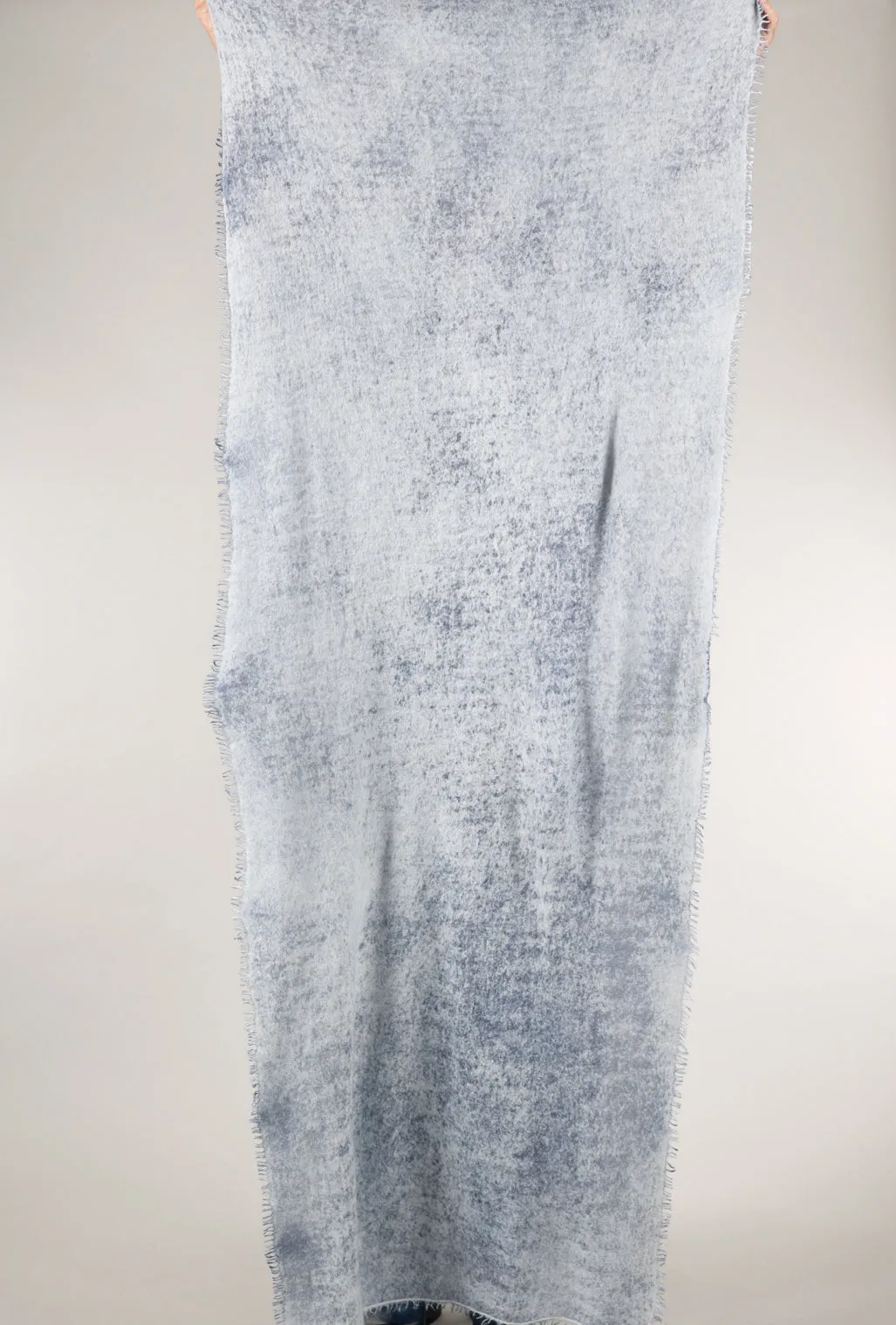 Spray Art Felted Cashmere Scarf, Jeans