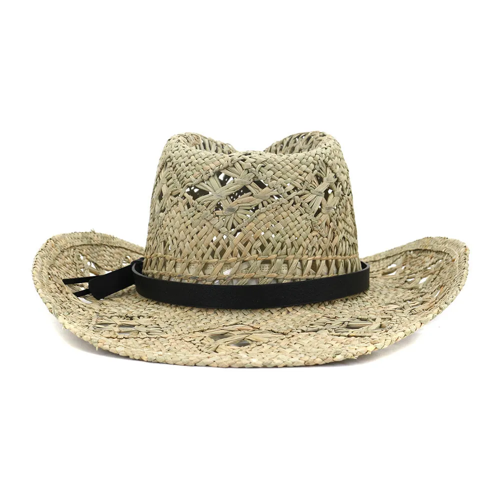 Straw Cowboy Hats Denim Hat Natural Grass Straw Hat