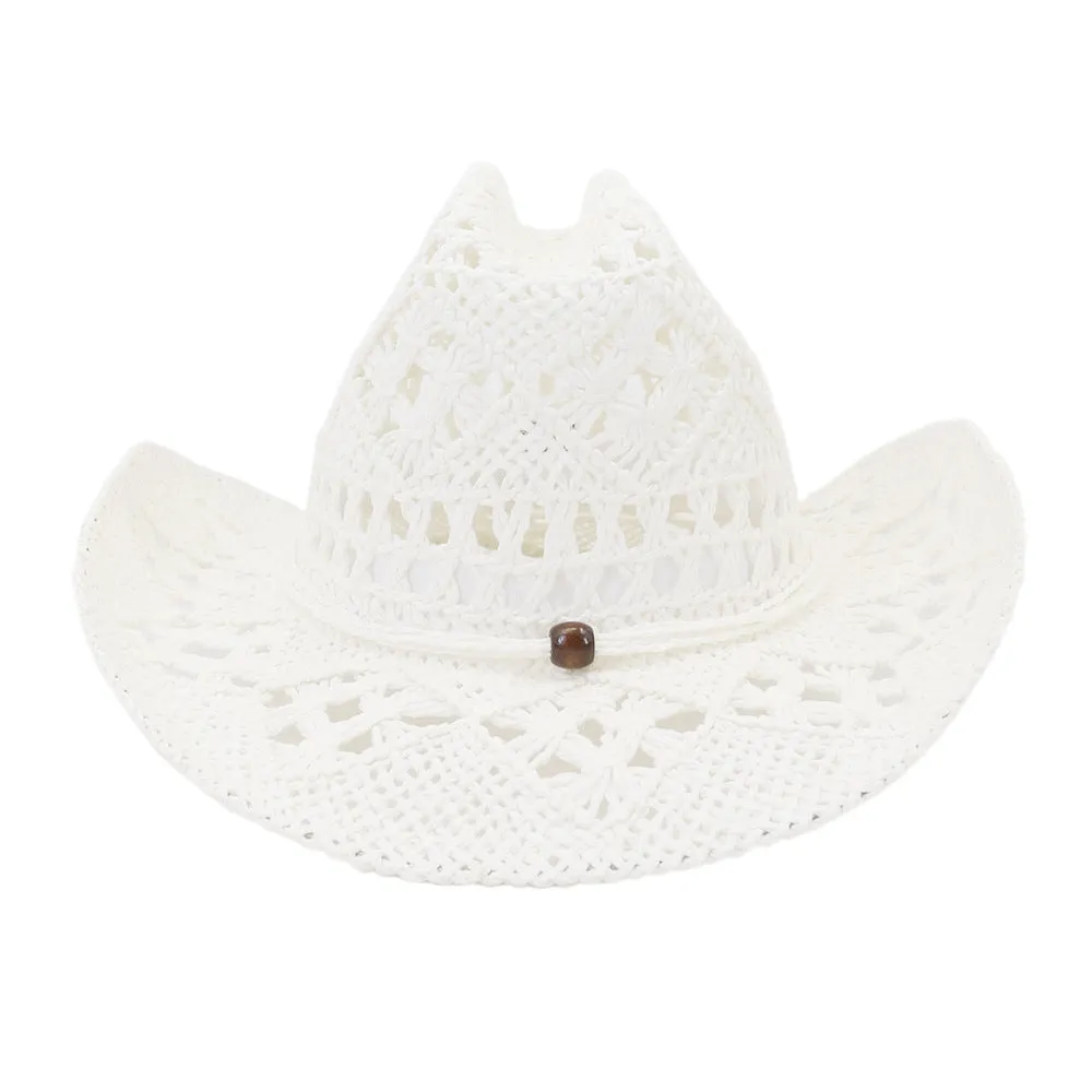 Straw Cowboy Hats Spring and Summer Men's and Women's Outdoor Straw Hat