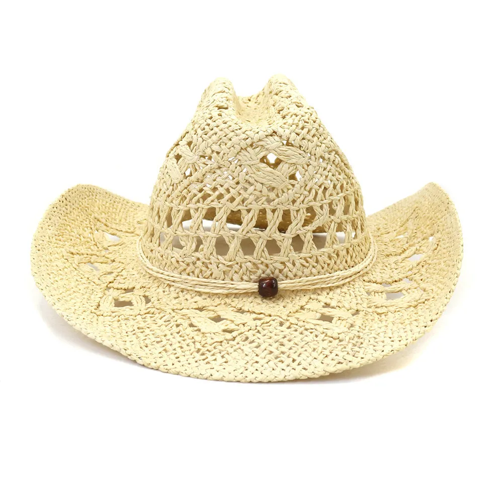 Straw Cowboy Hats Spring and Summer Men's and Women's Outdoor Straw Hat