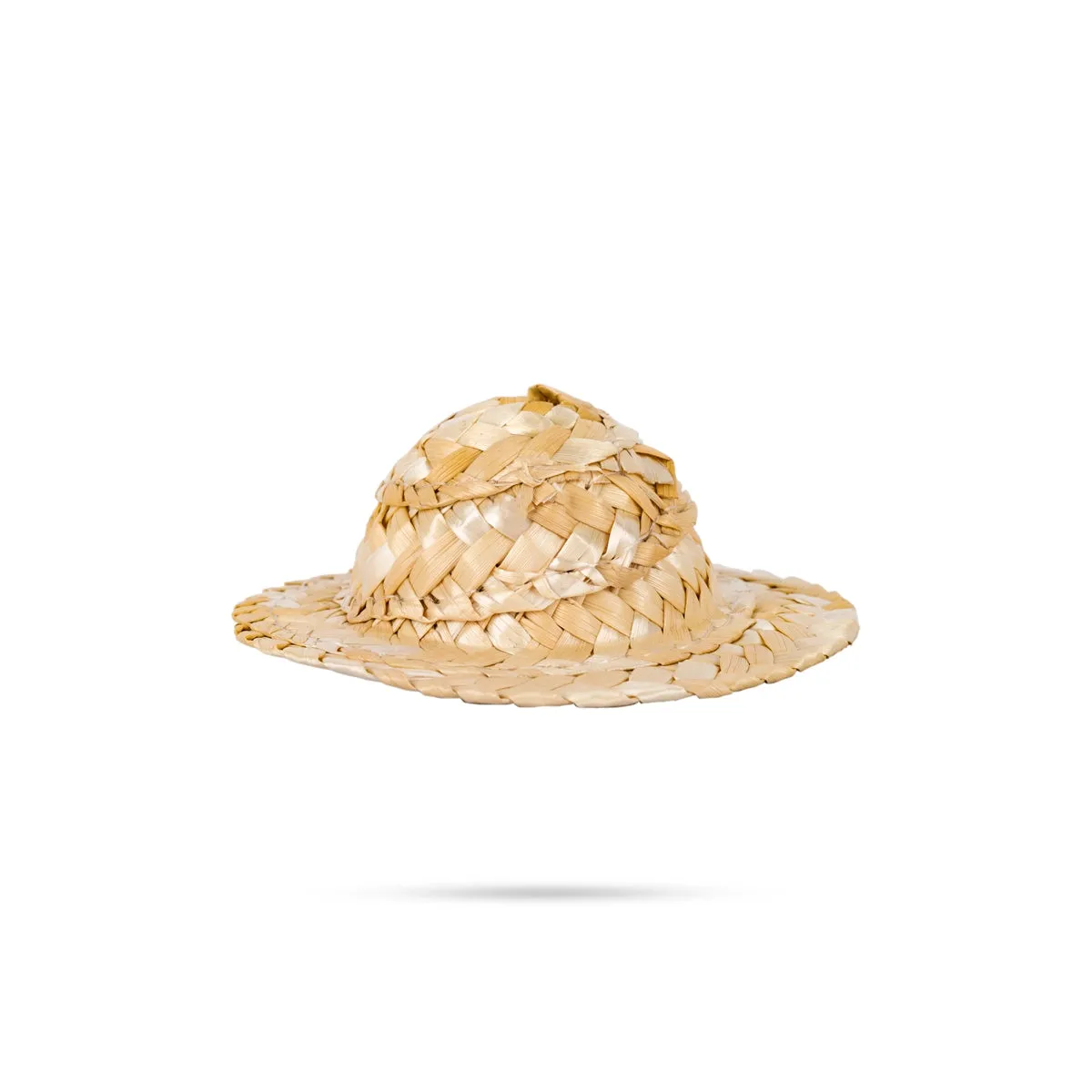 Straw Hat - 1 x 3 Inches | Straw Cap/ Grass Cap/ Jewelry Accessories for Deity