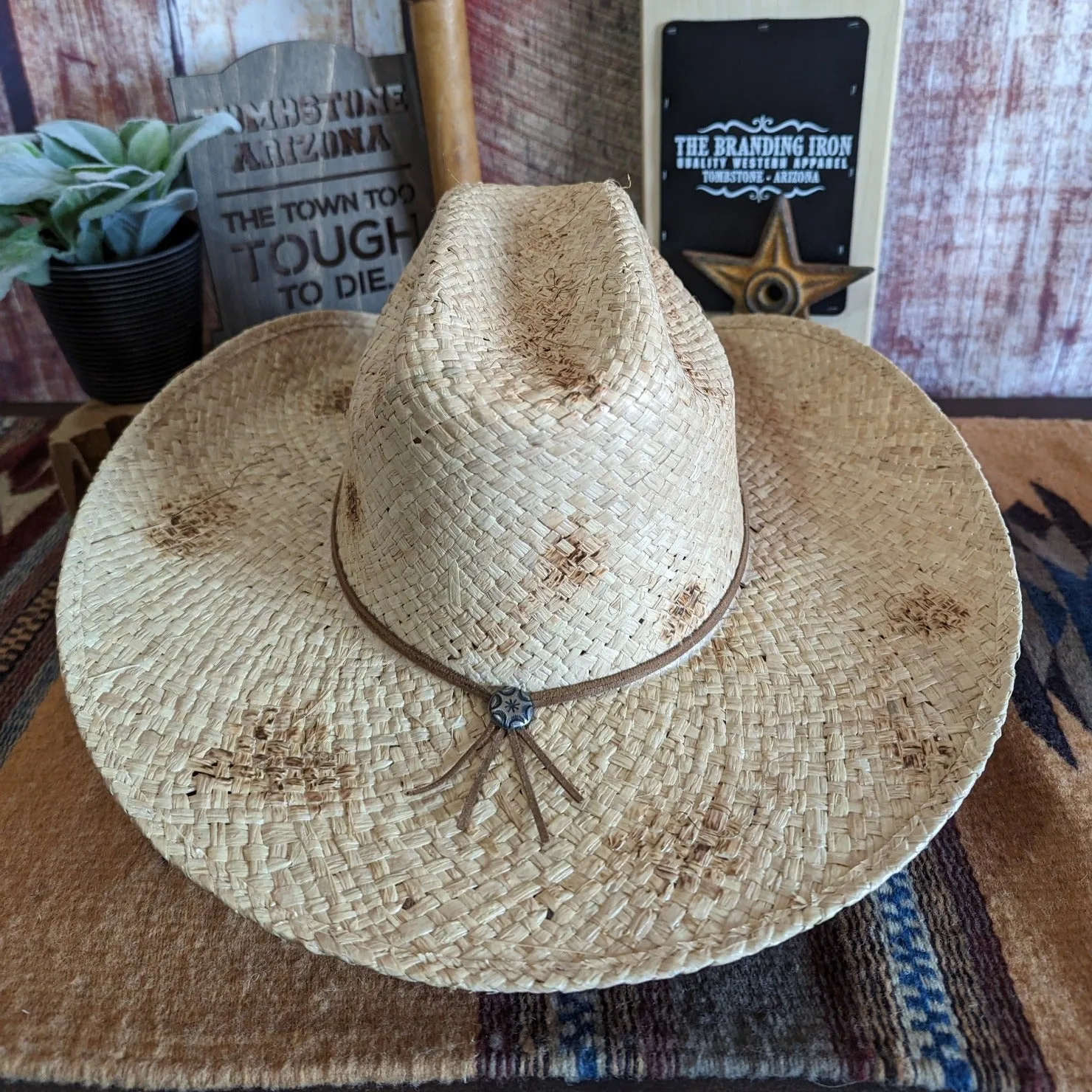 Straw Hat the "Flatrock" By Stetson  SSFLTR-7343BU