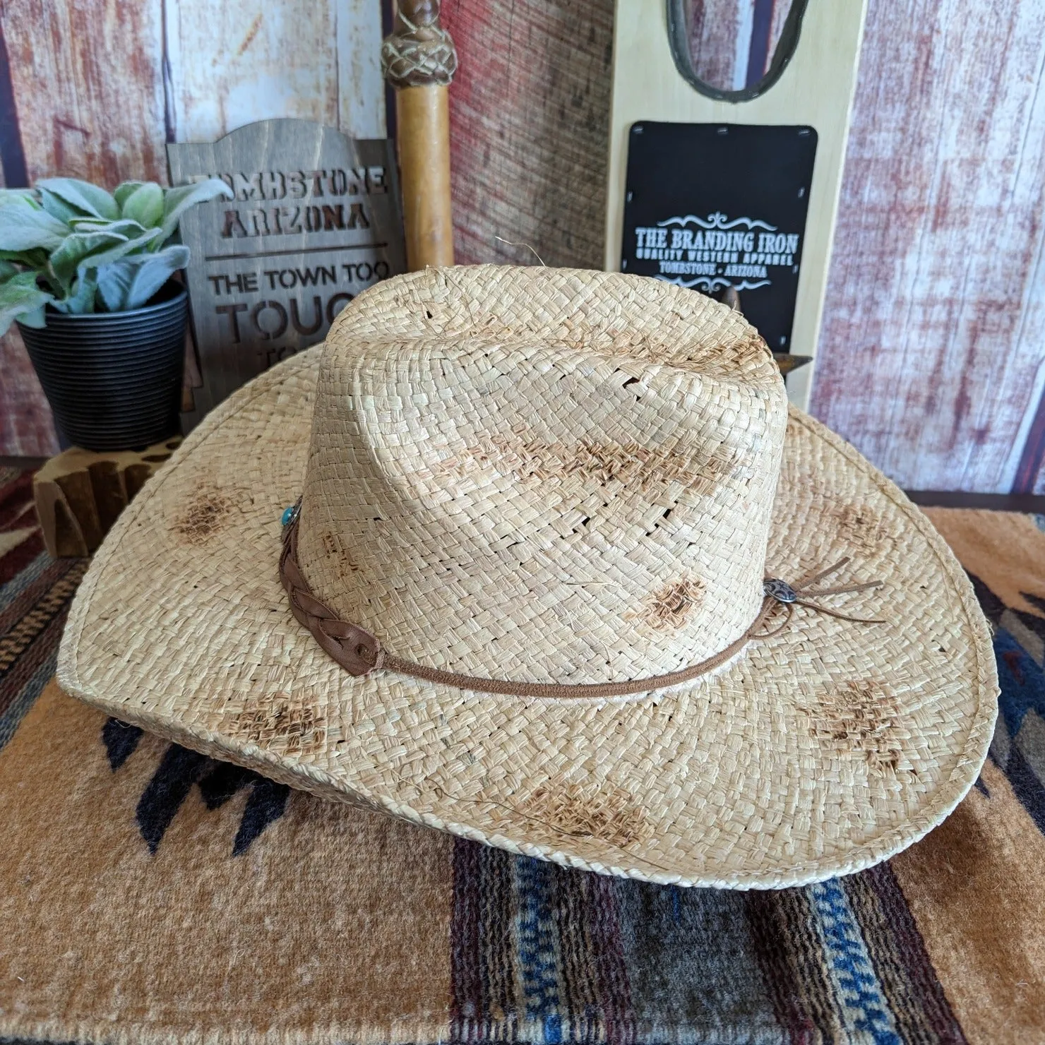 Straw Hat the "Flatrock" By Stetson  SSFLTR-7343BU