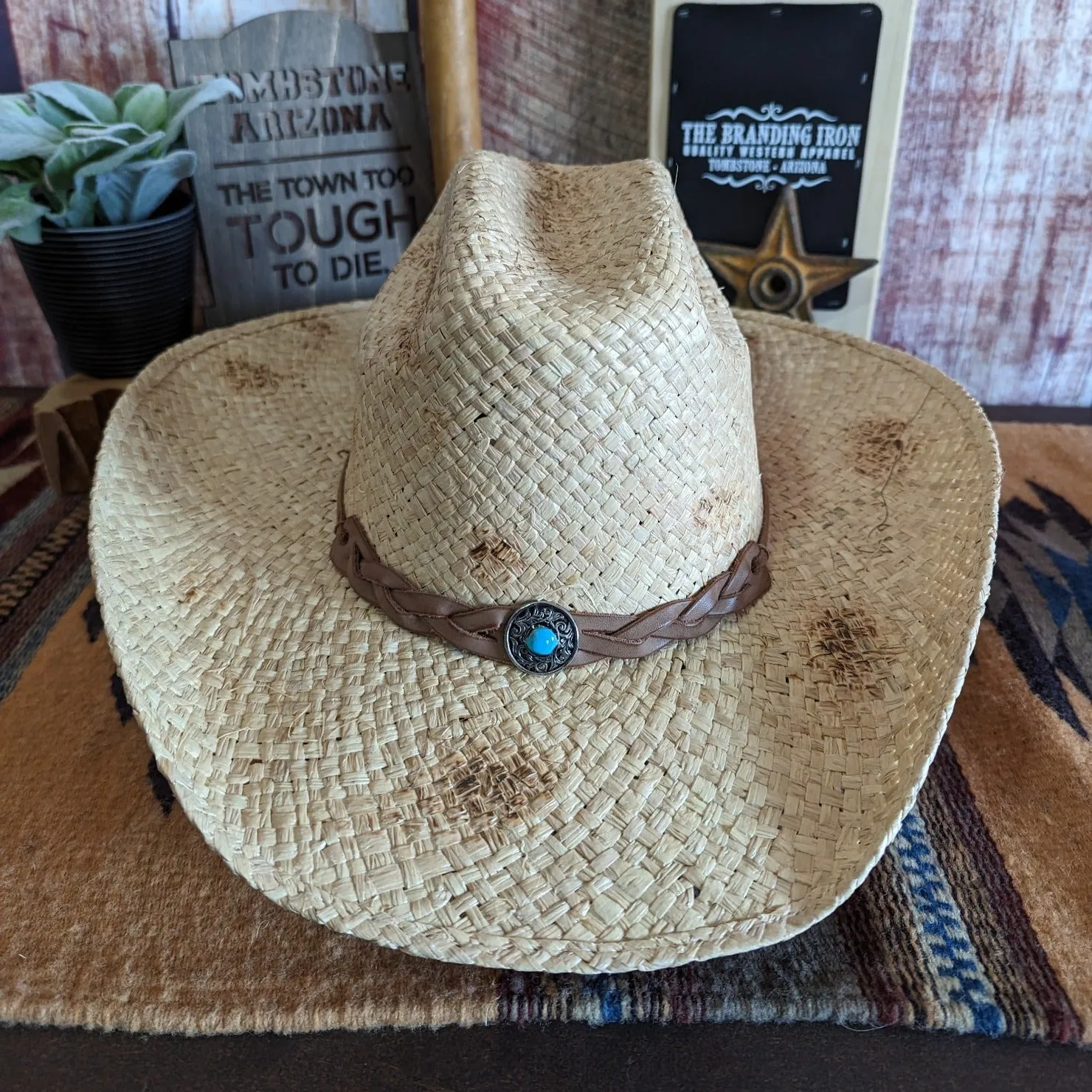 Straw Hat the "Flatrock" By Stetson  SSFLTR-7343BU