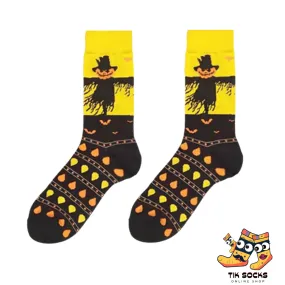 Strawman Halloween Socks