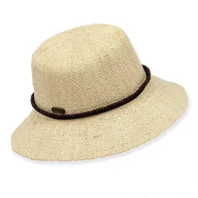 Sun 'N' Sand - Bryn Crochet Straw Cloche Hat