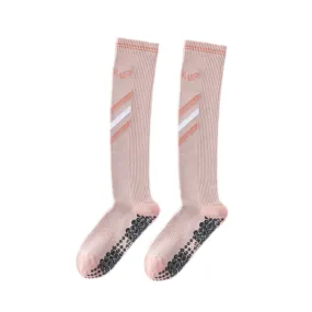 Sweetnana Seamless Socks Slim Legs Yoga Socks, Non-Slip Sports Compression Socks, Stockings Fitness Jump Rope Marathon Running for Women.