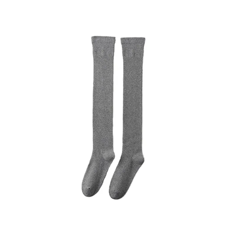 Sweetnana Thigh High Socks for Women Over the Knee Socks Solid Color Cotton Socks Cozy Seamless Socks