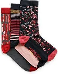 Weird Fish Ladies Parade Eco Patterned Socks 3pk