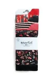 Weird Fish Ladies Parade Eco Patterned Socks 3pk