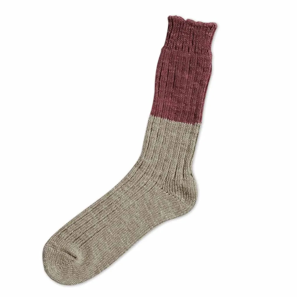 Wool Cotton Slab Socks